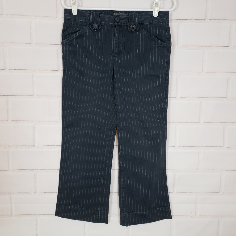 Banana Republic Stretch Black Capri Pants Size 4